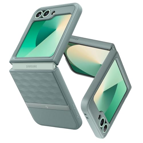 Caseology Parallax für Samsung Galaxy Z Flip 6 Hülle [Air Space Technology Protection] [TPU + PC Dual Protection] Handyhülle für Samsung Z Flip 6 – Salbei Grün von Caseology