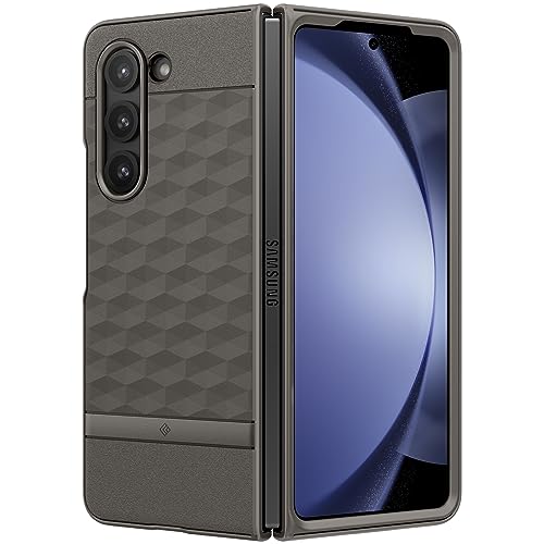 Caseology Parallax für Samsung Galaxy Z Fold 5 Hülle [Air SpaceTechnologie Schutz] TPU + PC Doppelter Schutz Handyhülle für Samsung Z Fold 5 5G - Asch Grau von Caseology