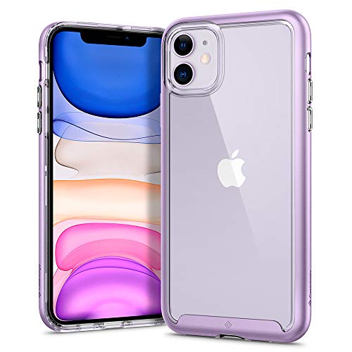 Caseology Skyfall Kompatibel mit iPhone 11 Hülle, Transparent PC Rückschale Lila Bumper Case, iPhone 11 Hülle (Lavender) von Caseology