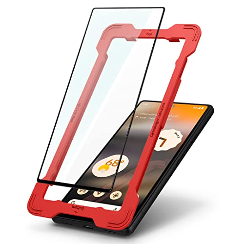 Caseology Snap Fit Glas Kompatibel mit Google Pixel 6a Displayschutzfolie mit Installationskit - 1 Stück von Caseology