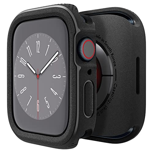 Caseology Vault Hülle Kompatibel mit Apple Watch 8/7 45mm - Matte Black von Caseology