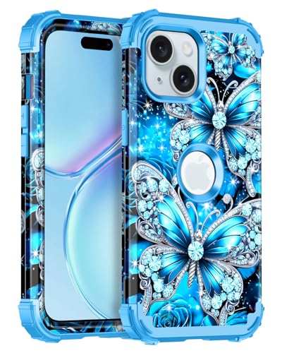 Casetego Schutzhülle für iPhone 15 Plus, leuchtet im Dunkeln, dreilagig, robust, stoßfest, vollständiger Schutz, robustes Hart-PC + weiches TPU-Bumper für Apple iPhone 15 Plus 17 cm (6,7 Zoll Casetego Schutzhülle für iPhone 15 Plus, leuchtet im Dunkeln, dreilagig, robust, stoßfest, vollständiger Schutz, robustes Hart-PC + weiches TPU-Bumper für Apple iPhone 15 Plus 17 cm (6,7 Zoll von Casetego