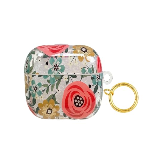 Casevita Blumen-Hülle, kompatibel mit AirPods 4, mit aktiver Geräuschunterdrückung, mit Schlüsselanhänger, niedlich, klar, ästhetisch, weiche TPU-Schutzhülle für Mann und Frau Casevita Blumen-Hülle, kompatibel mit AirPods 4, mit aktiver Geräuschunterdrückung, mit Schlüsselanhänger, niedlich, klar, ästhetisch, weiche TPU-Schutzhülle für Mann und Frau von Casevita