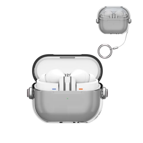 Casevita Clear Lock Case Kompatibel mit Samsung Galaxy Buds3 Pro/Galaxy Buds3 mit Schlüsselanhänger, Niedliches Musik-Design, Stoßfeste Schutzhülle für Mann Frau mit Ständer Casevita Clear Lock Case Kompatibel mit Samsung Galaxy Buds3 Pro/Galaxy Buds3 mit Schlüsselanhänger, Niedliches Musik-Design, Stoßfeste Schutzhülle für Mann Frau mit Ständer von Casevita