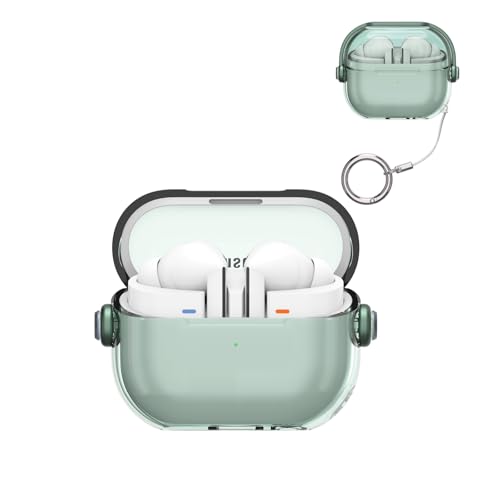 Casevita Clear Lock Case Kompatibel mit Samsung Galaxy Buds3 Pro/Galaxy Buds3 mit Schlüsselanhänger, Niedliches Musik-Design, Stoßfeste Schutzhülle für Mann Frau mit Ständer Casevita Clear Lock Case Kompatibel mit Samsung Galaxy Buds3 Pro/Galaxy Buds3 mit Schlüsselanhänger, Niedliches Musik-Design, Stoßfeste Schutzhülle für Mann Frau mit Ständer von Casevita