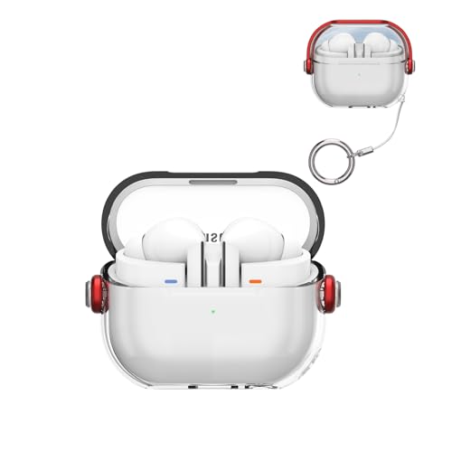 Casevita Clear Lock Case Kompatibel mit Samsung Galaxy Buds3 Pro/Galaxy Buds3 mit Schlüsselanhänger, Niedliches Musik-Design, Stoßfeste Schutzhülle für Mann Frau mit Ständer Casevita Clear Lock Case Kompatibel mit Samsung Galaxy Buds3 Pro/Galaxy Buds3 mit Schlüsselanhänger, Niedliches Musik-Design, Stoßfeste Schutzhülle für Mann Frau mit Ständer von Casevita