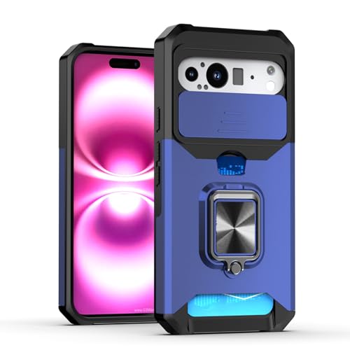 Casevita Kompatibel mit Google Pixel 9/Pixel 9 Pro Hülle mit Ringhalter, magnetischer Autohalterung, Kartenfach, Pixel 9 Pro Militärhülle für Mann Casevita Kompatibel mit Google Pixel 9/Pixel 9 Pro Hülle mit Ringhalter, magnetischer Autohalterung, Kartenfach, Pixel 9 Pro Militärhülle für Mann von Casevita