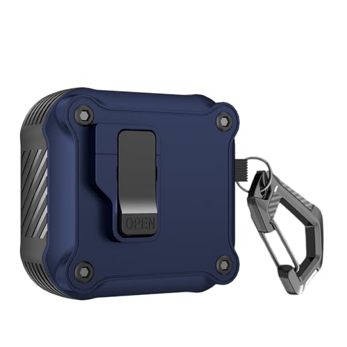 Casevita Lock Case Kompatibel mit AirPods 4 mit aktiver Geräuschunterdrückung mit Schlüsselanhänger, Armor Rugged Shockproof Schutzhülle Kompatibel mit AirPods 4 von Casevita