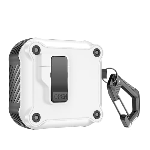 Casevita Lock Case Kompatibel mit AirPods 4 mit aktiver Geräuschunterdrückung mit Schlüsselanhänger, Armor Rugged Shockproof Schutzhülle Kompatibel mit AirPods 4 Casevita Lock Case Kompatibel mit AirPods 4 mit aktiver Geräuschunterdrückung mit Schlüsselanhänger, Armor Rugged Shockproof Schutzhülle Kompatibel mit AirPods 4 von Casevita