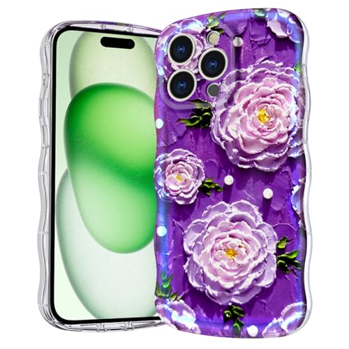 Casevita Magnetische Schutzhülle, kompatibel mit iPhone 15 Pro Max, niedlich, transparent, Retro, Ölblumen, gelockter Wellenrand, Ganzkörperschutz, schlank, stoßfest, kabellose Ladegeräte für Frauen Casevita Magnetische Schutzhülle, kompatibel mit iPhone 15 Pro Max, niedlich, transparent, Retro, Ölblumen, gelockter Wellenrand, Ganzkörperschutz, schlank, stoßfest, kabellose Ladegeräte für Frauen von Casevita