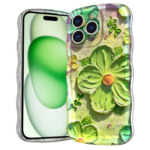 Casevita Magnetische Schutzhülle, kompatibel mit iPhone 16 Pro Max, niedlich, transparent, Retro, Ölblumen, gelockter Wellenrand, Ganzkörperschutz, schlank, stoßfest, kabellose Ladegeräte für Frauen Casevita Magnetische Schutzhülle, kompatibel mit iPhone 16 Pro Max, niedlich, transparent, Retro, Ölblumen, gelockter Wellenrand, Ganzkörperschutz, schlank, stoßfest, kabellose Ladegeräte für Frauen von Casevita