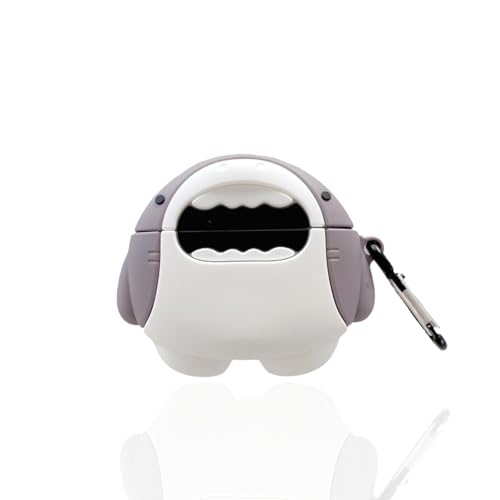 Casevita Niedliche Hülle, kompatibel mit AirPods 4 mit aktiver Geräuschunterdrückung mit Schlüsselanhänger, 3D weiches Silikon, Cartoon, lustig, Anime, Hai, stoßfeste Schutzhülle für Herren Casevita Niedliche Hülle, kompatibel mit AirPods 4 mit aktiver Geräuschunterdrückung mit Schlüsselanhänger, 3D weiches Silikon, Cartoon, lustig, Anime, Hai, stoßfeste Schutzhülle für Herren von Casevita