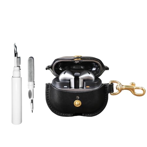 Casevita Schutzhülle aus Polyurethan, kompatibel mit Samsung Galaxy Buds3 Pro/Galaxy Buds3, mit Schlüsselanhänger, weiches Echtleder, stoßfeste Schutzhülle mit Reinigungsstift für Herren Casevita Schutzhülle aus Polyurethan, kompatibel mit Samsung Galaxy Buds3 Pro/Galaxy Buds3, mit Schlüsselanhänger, weiches Echtleder, stoßfeste Schutzhülle mit Reinigungsstift für Herren von Casevita