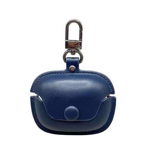 Casevita Schutzhülle kompatibel mit Bose Ultra Open Earbuds mit Schlüsselanhänger, weiche PU-Leder-Schutzhülle für Bose Open Ear Case für Damen und Herren, 3C-BE-101001-OPEN-Blue von Casevita
