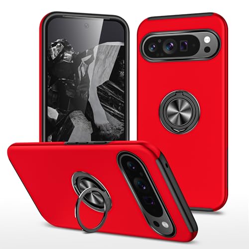 Casevita Schutzhülle kompatibel mit Google Pixel 9A mit Ringständer, magnetischer Halterung, Schutzhülle Pixel 9A, dünn, doppellagig, stoßfest, für Damen und Herren Casevita Schutzhülle kompatibel mit Google Pixel 9A mit Ringständer, magnetischer Halterung, Schutzhülle Pixel 9A, dünn, doppellagig, stoßfest, für Damen und Herren von Casevita