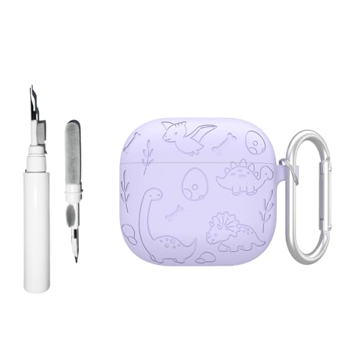 Casevita Süße Hülle, kompatibel mit AirPods 4, mit aktiver Geräuschunterdrückung, mit Schlüsselanhänger, Cartoon-Anime-Dinosaurier, weiche Schutzhülle mit Reinigungsset Casevita Süße Hülle, kompatibel mit AirPods 4, mit aktiver Geräuschunterdrückung, mit Schlüsselanhänger, Cartoon-Anime-Dinosaurier, weiche Schutzhülle mit Reinigungsset von Casevita