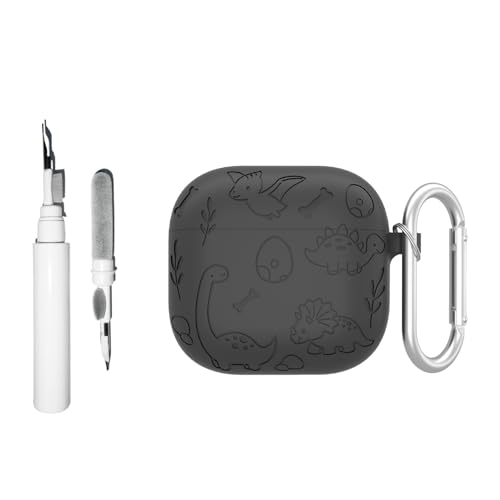 Casevita Süße Hülle, kompatibel mit AirPods 4, mit aktiver Geräuschunterdrückung, mit Schlüsselanhänger, Cartoon-Anime-Dinosaurier, weiche Schutzhülle mit Reinigungsset Casevita Süße Hülle, kompatibel mit AirPods 4, mit aktiver Geräuschunterdrückung, mit Schlüsselanhänger, Cartoon-Anime-Dinosaurier, weiche Schutzhülle mit Reinigungsset von Casevita