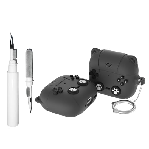 Casevita Süße Hülle, kompatibel mit AirPods 4, mit aktiver Geräuschunterdrückung, mit Schlüsselanhänger, weiches Silikon, Anime-Katzenspiel, stoßfeste Schutzhülle mit Reinigungsset Casevita Süße Hülle, kompatibel mit AirPods 4, mit aktiver Geräuschunterdrückung, mit Schlüsselanhänger, weiches Silikon, Anime-Katzenspiel, stoßfeste Schutzhülle mit Reinigungsset von Casevita