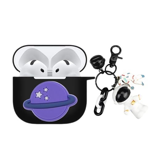 Casevita Süße Hülle kompatibel mit Airpods 4 mit Schlüsselanhänger, Solft Silikon Cartoon Anime Schutzhülle Kompatibel mit AirPods 4 mit aktiver Geräuschunterdrückung für Mann Frau Casevita Süße Hülle kompatibel mit Airpods 4 mit Schlüsselanhänger, Solft Silikon Cartoon Anime Schutzhülle Kompatibel mit AirPods 4 mit aktiver Geräuschunterdrückung für Mann Frau von Casevita