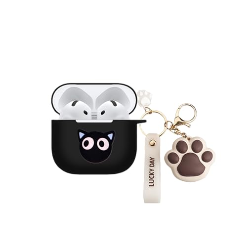 Casevita Süße Hülle kompatibel mit Airpods 4 mit Schlüsselanhänger, Solft Silikon Cartoon Anime Schutzhülle Kompatibel mit AirPods 4 mit aktiver Geräuschunterdrückung für Mann Frau Casevita Süße Hülle kompatibel mit Airpods 4 mit Schlüsselanhänger, Solft Silikon Cartoon Anime Schutzhülle Kompatibel mit AirPods 4 mit aktiver Geräuschunterdrückung für Mann Frau von Casevita