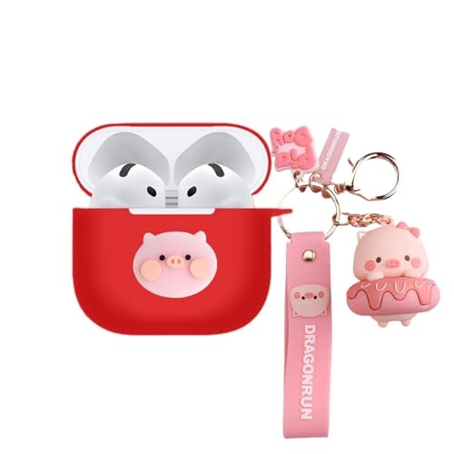 Casevita Süße Hülle kompatibel mit Airpods 4 mit Schlüsselanhänger, Solft Silikon Cartoon Anime Schutzhülle Kompatibel mit AirPods 4 mit aktiver Geräuschunterdrückung für Mann Frau Casevita Süße Hülle kompatibel mit Airpods 4 mit Schlüsselanhänger, Solft Silikon Cartoon Anime Schutzhülle Kompatibel mit AirPods 4 mit aktiver Geräuschunterdrückung für Mann Frau von Casevita