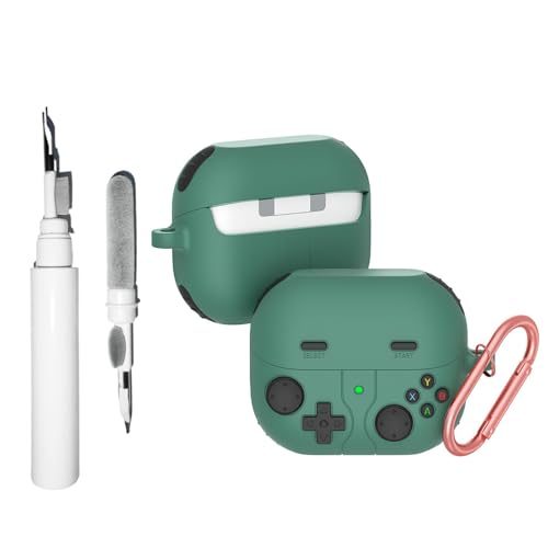 Casevita Süße Schutzhülle kompatibel mit Samsung Galaxy Buds3 Pro/Galaxy Buds 3 (2024) mit Schlüsselanhänger, cooles, lustiges Spiel, weiches Silikon, stoßfest, mit Reinigungsset von Casevita