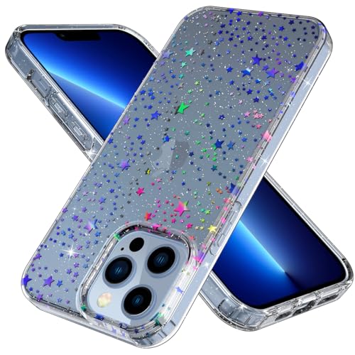 Casevita Transparente Schutzhülle, kompatibel mit iPhone 13 Pro Max, niedlicher Glitzer, Laser-Stra, Ganzkörperschutz, schlank, stoßfest, kabellose Ladegeräte für Damen Casevita Transparente Schutzhülle, kompatibel mit iPhone 13 Pro Max, niedlicher Glitzer, Laser-Stra, Ganzkörperschutz, schlank, stoßfest, kabellose Ladegeräte für Damen von Casevita