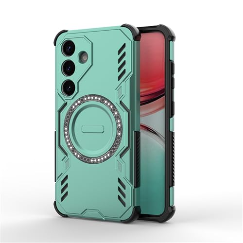 Magnetische Schutzhülle, kompatibel mit Samsung Galaxy S25, Militärqualität, strapazierfähig, stoßfest, dünn, Schutzhülle für Galaxy S25, für Mann und Frau, Grün Magnetische Schutzhülle, kompatibel mit Samsung Galaxy S25, Militärqualität, strapazierfähig, stoßfest, dünn, Schutzhülle für Galaxy S25, für Mann und Frau, Grün von Casevita