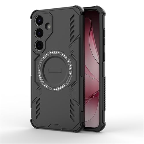 Magnetische Schutzhülle, kompatibel mit Samsung Galaxy S25 Plus, Militärqualität, strapazierfähig, stoßfest, dünn, Schutzhülle für Galaxy S25 Plus, für Mann und Frau, Schwarz Magnetische Schutzhülle, kompatibel mit Samsung Galaxy S25 Plus, Militärqualität, strapazierfähig, stoßfest, dünn, Schutzhülle für Galaxy S25 Plus, für Mann und Frau, Schwarz von Casevita