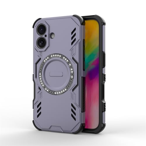 Magnetische Schutzhülle, kompatibel mit iPhone 16 Plus, Militärqualität, strapazierfähig, unterstützt kabelloses Laden, stoßfest, dünn, Schutzhülle für iPhone 16 Plus, für Mann und Frau, Violett Magnetische Schutzhülle, kompatibel mit iPhone 16 Plus, Militärqualität, strapazierfähig, unterstützt kabelloses Laden, stoßfest, dünn, Schutzhülle für iPhone 16 Plus, für Mann und Frau, Violett von Casevita
