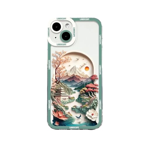 Schutzhülle kompatibel mit iPhone 11, weiches TPU, Motiv: Sonnenaufgang, Fluss, Landschaft, ästhetisches Kunstdesign, sturzfest, kompatibel mit iPhone 11, für Damen und Herren Schutzhülle kompatibel mit iPhone 11, weiches TPU, Motiv: Sonnenaufgang, Fluss, Landschaft, ästhetisches Kunstdesign, sturzfest, kompatibel mit iPhone 11, für Damen und Herren von Casevita
