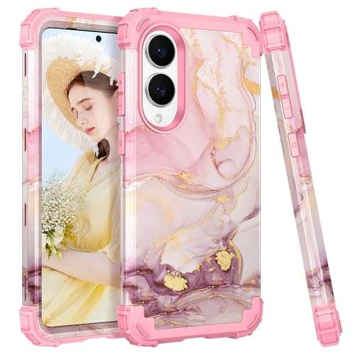 Casewind Schutzhülle für Samsung Galaxy S25 Edge, Marmor, Roségold, 3-in-1, harter PC-Silikon, robust, stoßfest, kratzfest, Militär-Ganzkörper-Schutzhülle für Samsung S25 Edge, 17 cm (6,7 Zoll), 2025 Casewind Schutzhülle für Samsung Galaxy S25 Edge, Marmor, Roségold, 3-in-1, harter PC-Silikon, robust, stoßfest, kratzfest, Militär-Ganzkörper-Schutzhülle für Samsung S25 Edge, 17 cm (6,7 Zoll), 2025 von Casewind