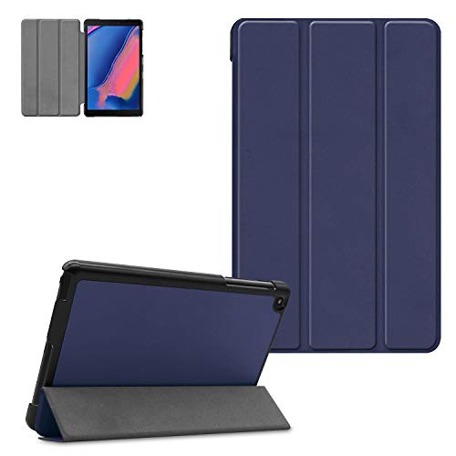 Casii Schutzhülle für Galaxy Tab A 8.0 (2019) P200 / P205 (Premium-PU-Leder) mit Standfunktion und Kartenfächern für Samsung Galaxy Tab A 8.0 SM-P200 (Wi-Fi)/SM-P205 (LTE) Tablet 02-Darkblue von Casii