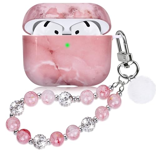Hülle Kompatibel mit AirPods 4 Süßes Marmor Hülle für Airpods 4 Gen mit Schlüsselanhänger Zweiteilige Schutzhülle für Mädchen Frauen Marble Rosa Hülle Kompatibel mit AirPods 4 Süßes Marmor Hülle für Airpods 4 Gen mit Schlüsselanhänger Zweiteilige Schutzhülle für Mädchen Frauen Marble Rosa von Casililor