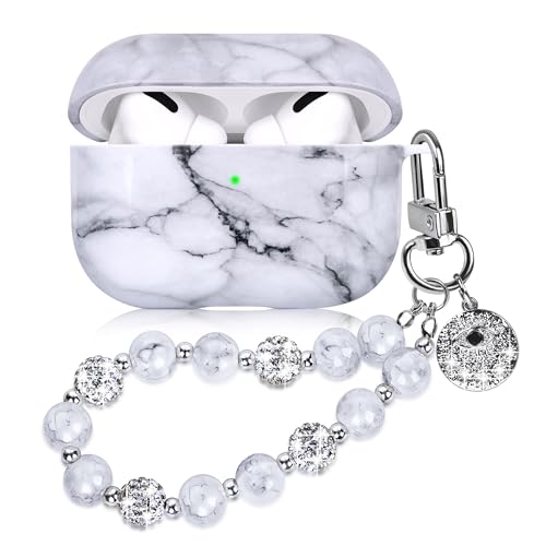Hülle Kompatibel mit AirPods Pro 2 Süßes Marmor Hülle für AirPods Pro 2. Generation mit Schlüsselanhänger Zweiteilige Schutzhülle für Mädchen Frauen Marble Grau Hülle Kompatibel mit AirPods Pro 2 Süßes Marmor Hülle für AirPods Pro 2. Generation mit Schlüsselanhänger Zweiteilige Schutzhülle für Mädchen Frauen Marble Grau von Casililor