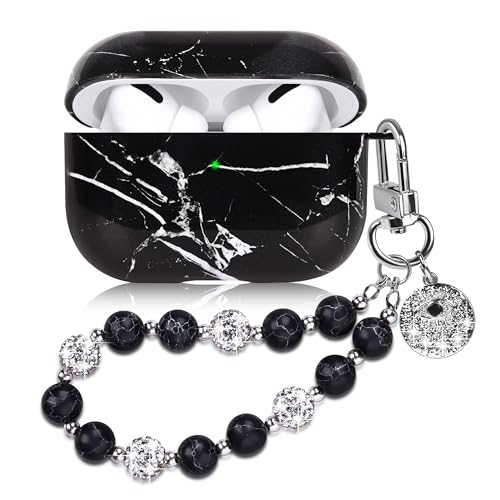Casililor Hülle Kompatibel mit AirPods Pro 2 Süßes Marmor Hülle für AirPods Pro 2. Generation mit Schlüsselanhänger Zweiteilige Schutzhülle für Mädchen Frauen Marble Schwarz Casililor Hülle Kompatibel mit AirPods Pro 2 Süßes Marmor Hülle für AirPods Pro 2. Generation mit Schlüsselanhänger Zweiteilige Schutzhülle für Mädchen Frauen Marble Schwarz von Casililor