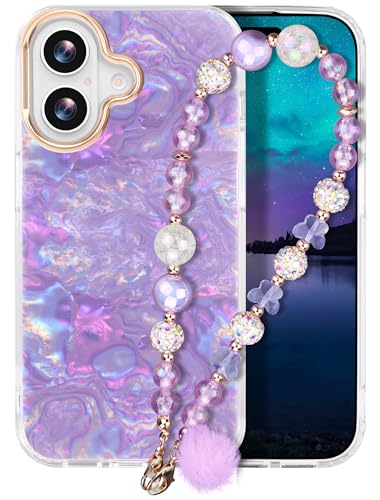 Casililor Kompatibel mit iPhone 16 Hülle 6,1" 2024 Schutzhülle Slim Glitzernde Handyhülle 16 Case mit Handykette Handyanhänger für Frauen und Mädchen Schmetterling Glitter Lila Casililor Kompatibel mit iPhone 16 Hülle 6,1" 2024 Schutzhülle Slim Glitzernde Handyhülle 16 Case mit Handykette Handyanhänger für Frauen und Mädchen Schmetterling Glitter Lila von Casililor