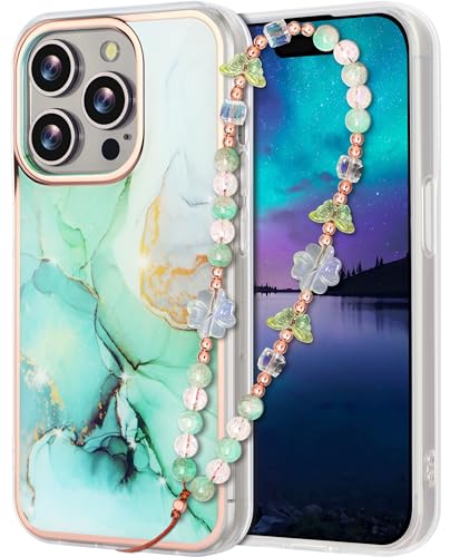Casililor Kompatibel mit iPhone 16 Pro Hülle 6,1" 2024 Schutzhülle Glitzer Marmor Stoßfest Handyhülle 16 Pro Case mit Handykette Armband für Frauen und Mädchen Grün Marble Casililor Kompatibel mit iPhone 16 Pro Hülle 6,1" 2024 Schutzhülle Glitzer Marmor Stoßfest Handyhülle 16 Pro Case mit Handykette Armband für Frauen und Mädchen Grün Marble von Casililor