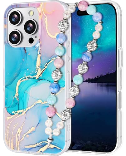 Casililor Kompatibel mit iPhone 16 Pro Max Hülle mit Band Schutzhülle Glitzer Marmor Stoßfest Handyhülle 16 Pro Max Case mit Handykette Armband für Frauen und Mädchen Blau Marble Casililor Kompatibel mit iPhone 16 Pro Max Hülle mit Band Schutzhülle Glitzer Marmor Stoßfest Handyhülle 16 Pro Max Case mit Handykette Armband für Frauen und Mädchen Blau Marble von Casililor