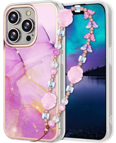Kompatibel mit iPhone 16 Pro Max Hülle 6,7" 2024 Schutzhülle Glitzer Marmor Stoßfest Handyhülle 16 Pro Max Case mit Handygurt Handyanhänger für Frauen und Mädchen Lila Marble Kompatibel mit iPhone 16 Pro Max Hülle 6,7" 2024 Schutzhülle Glitzer Marmor Stoßfest Handyhülle 16 Pro Max Case mit Handygurt Handyanhänger für Frauen und Mädchen Lila Marble von Casililor