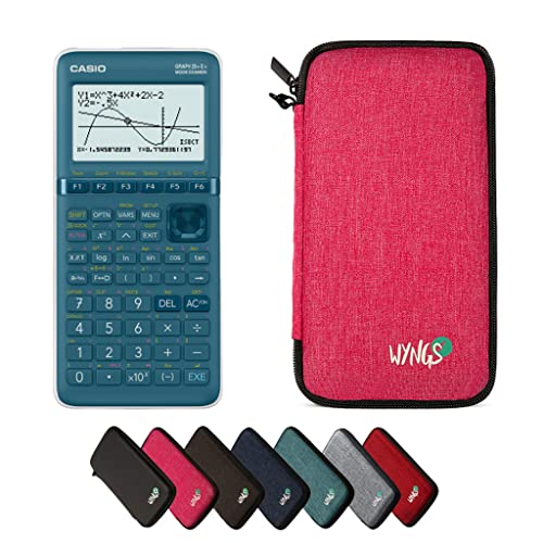 CALCUSO Sparkpaket: Casio Graph 25 E II + WYNGS Schutztasche pink + Erweiterte Garantie von CALCUSO von Casio