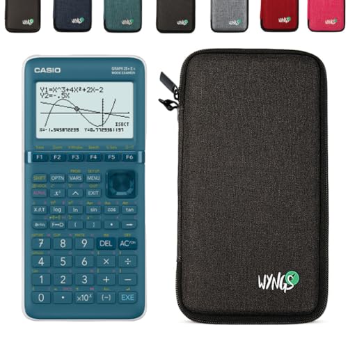 Casio Graph 25+E II inklusive Schutztasche von WYNGS in Dunkelgrau - Basic Set (Französisch) von Casio