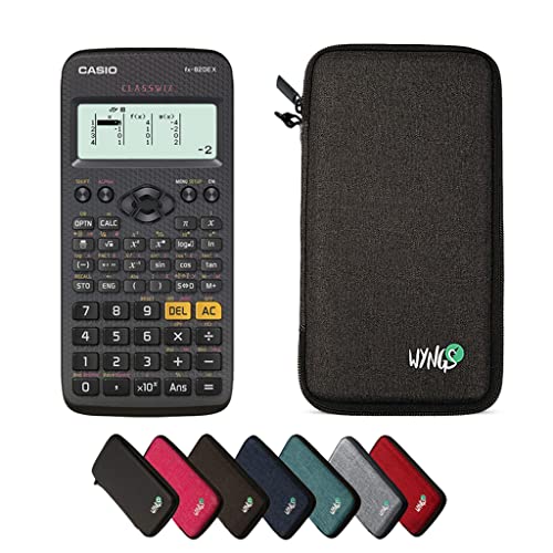 CALCUSO Sparpaket Dunkelgrau mit Taschenrechner Casio FX-82DE X ClassWiz von CASIO