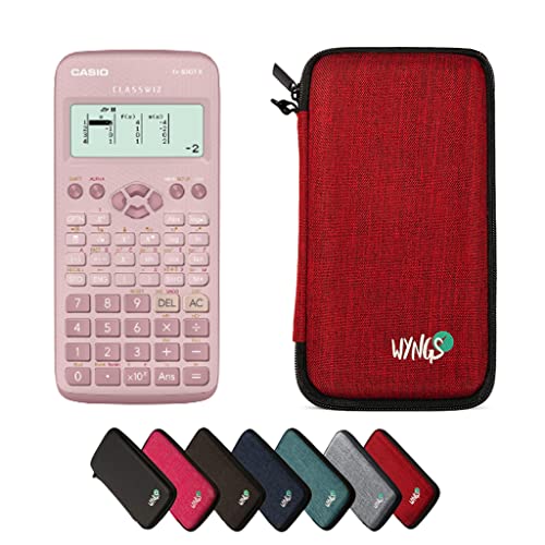 CALCUSO Sparpaket: Casio FX-83GT X technisch-wissenschaftlicher Taschenrechner + WYNGS Schutztasche rot + Erweiterte Garantie von CALCUSO von Casio