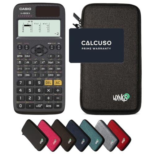 CALCUSO Sparpaket Dunkelgrau mit Taschenrechner Casio FX-85DE X ClassWiz von CASIO