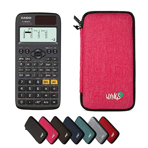 CALCUSO Sparpaket Pink mit Taschenrechner Casio FX-85DE X ClassWiz von CASIO