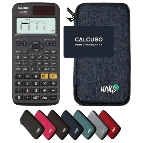 Casio fx-85GT X inklusive Schutztasche von WYNGS in Blau - Basic Set von Casio