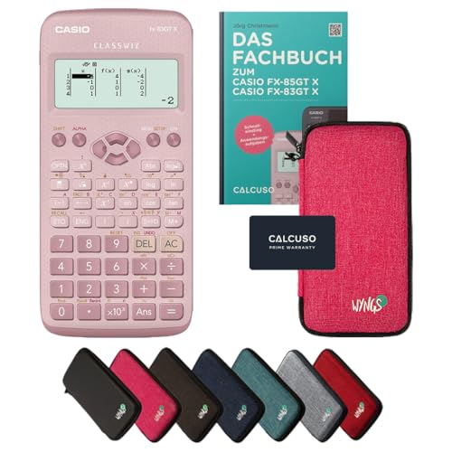 ﻿CALCUSO Standardpaket Pink mit Taschenrechner Casio FX-83GT X pink von CASIO