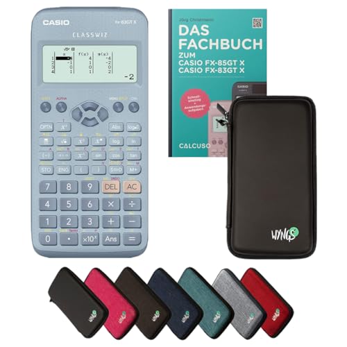 ﻿CALCUSO Standardpaket Schwarz mit Taschenrechner Casio FX-83GT X blau von Casio