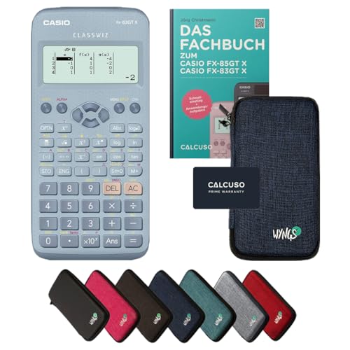 ﻿CALCUSO Standardpaket Blau mit Taschenrechner Casio FX-83GT X blau von CASIO